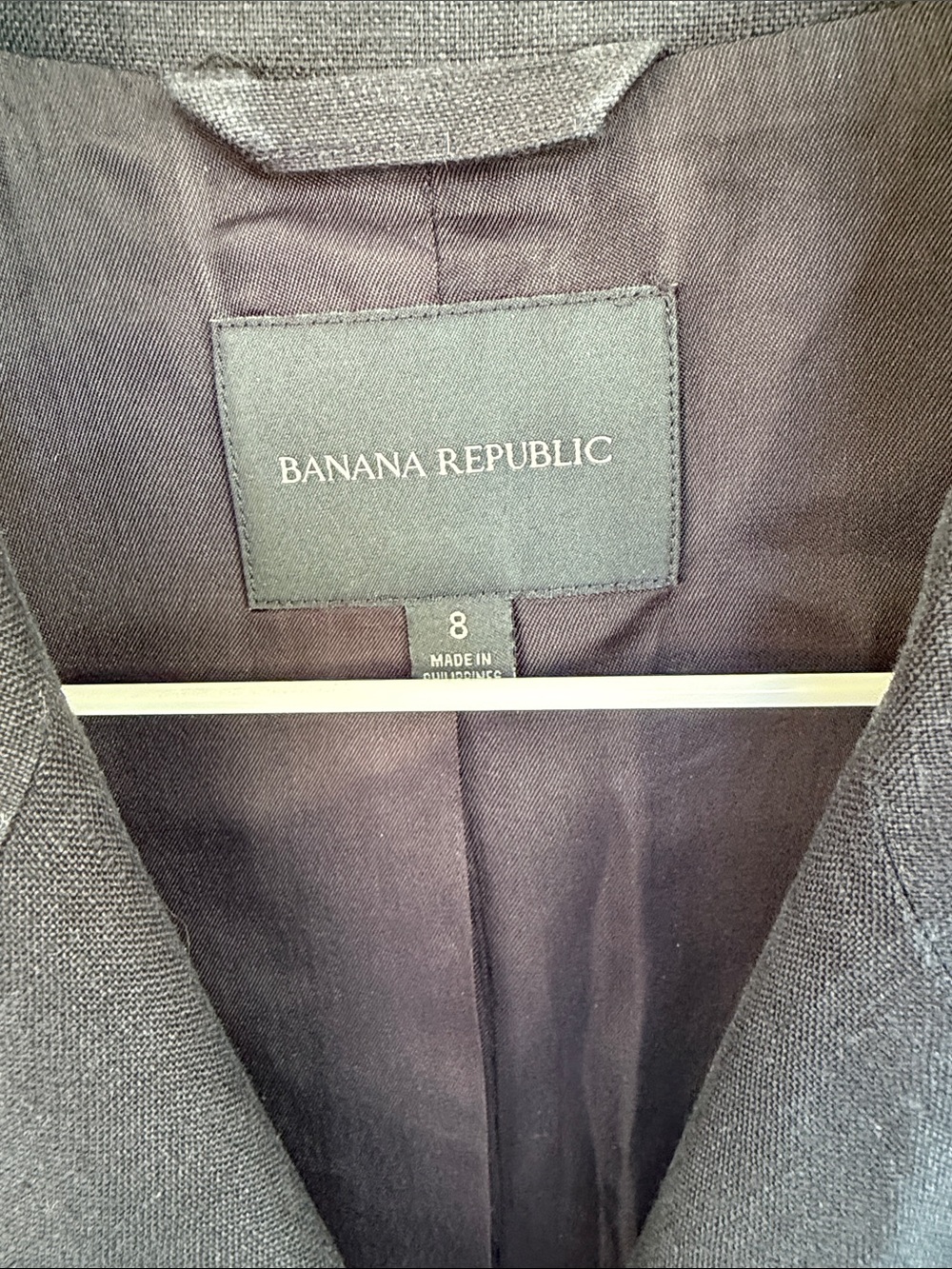 Banana Republic Double-Breasted Sleeveless Blazer Vest in Charcoal - Picture 2 of 3